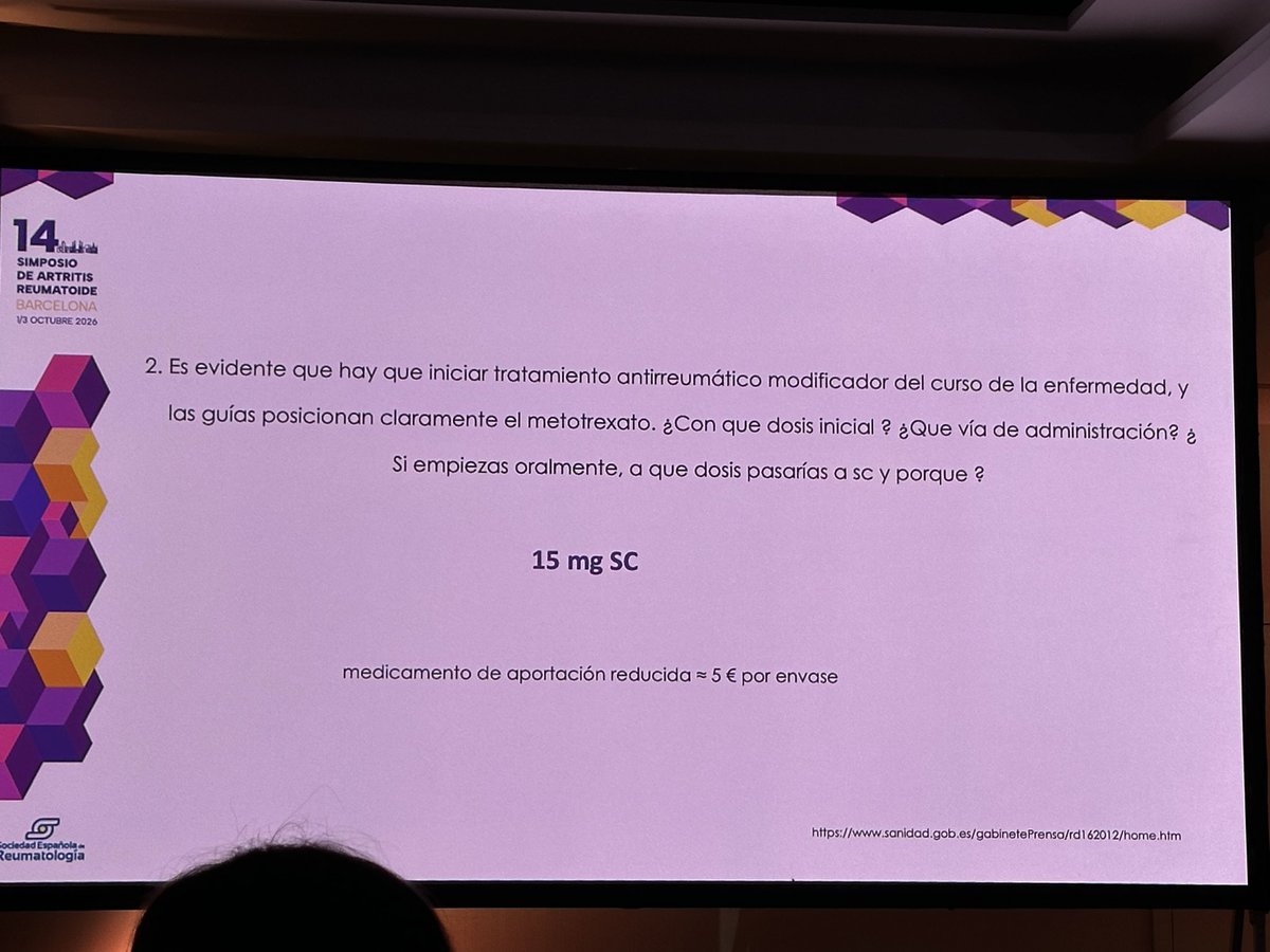 mariaj_morenom's tweet photo. Vamos con la mesa de controversias @evappampin @cesardiaztorne #simposioAR26 @reuma_santpau 🧵
❇️ cortis??? ✅❌
- corto plazo, terapia puente. Oral? Parenteral? Y cuanta dosis inicial ? 🤷♀️
- y el Mtx? Oral? Sc? Dosis inicial?
Ojo q la cafeína y chocolate mejora la tolerancia https://t.co/xBW3arouA0