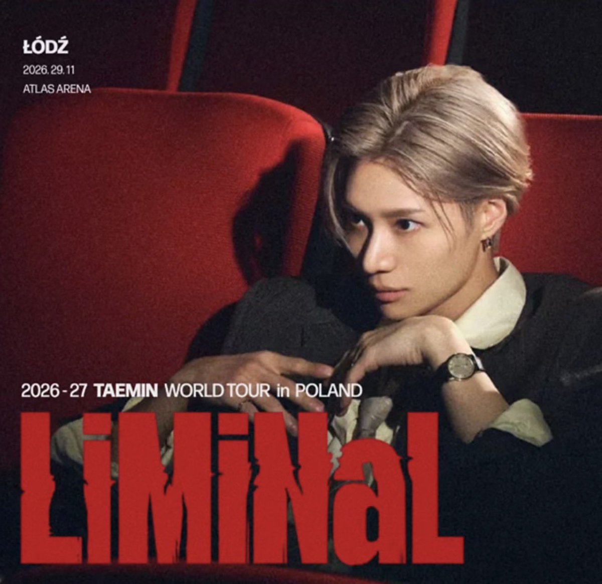 enjoykconcerts's tweet photo. TAEMIN wystąpi w Polsce! 🖤

Koncert odbędzie się 29.11.2026 r. w łódzkiej Atlas Arenie! 

https://t.co/skb48u5GgZ https://t.co/unHVI4LjPP