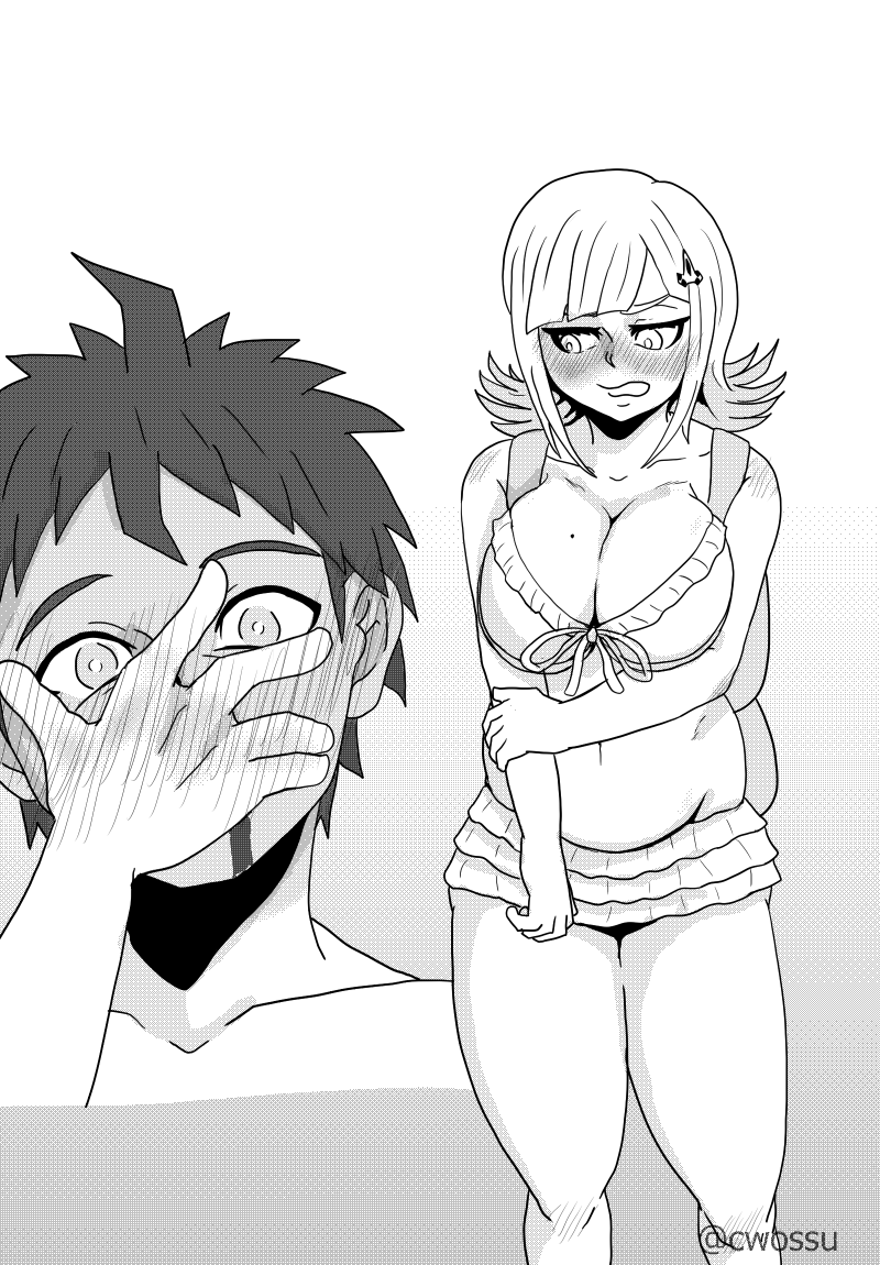 cwossu's tweet photo. Swimsuit got smaller - Hinanami
#danganronpa https://t.co/RYKZIa5tY5