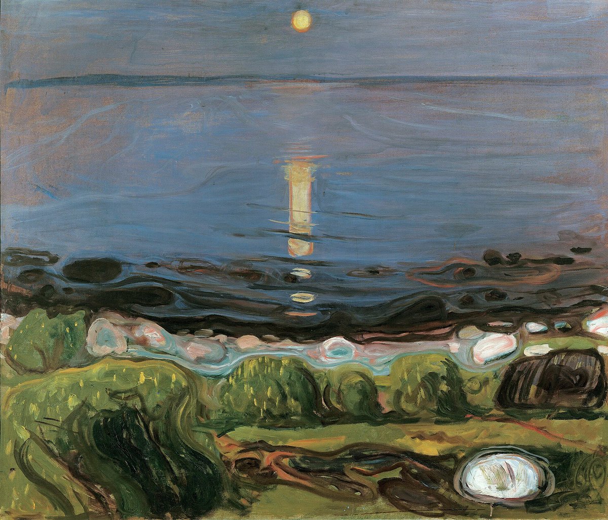 Makel_art's tweet photo. Nuit d'été sur la plage
Edvard Munch - 1902 https://t.co/3aKUgGmZp5