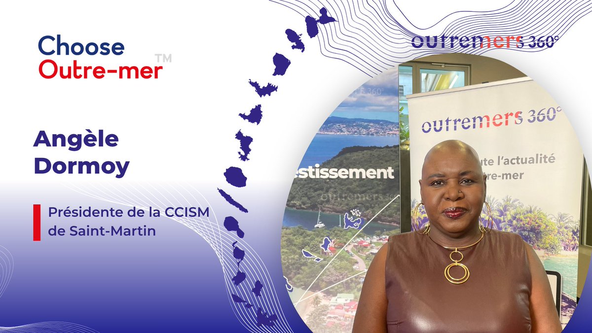 outremers360's tweet photo. 🎥 #Choose #Outremer : Angèle Dormoy, présidente de la CCISM de #SaintMartin, sur le plateau d'Outremers360

➡️https://t.co/mm25I6gTVO

🗣️Interview d'Angèle Dormoy, présidente de la CCISM de Saint-Martin, à l'occasion de la première édition de #ChooseOutremer, ce jeudi 1er octobre à la Banque de France.