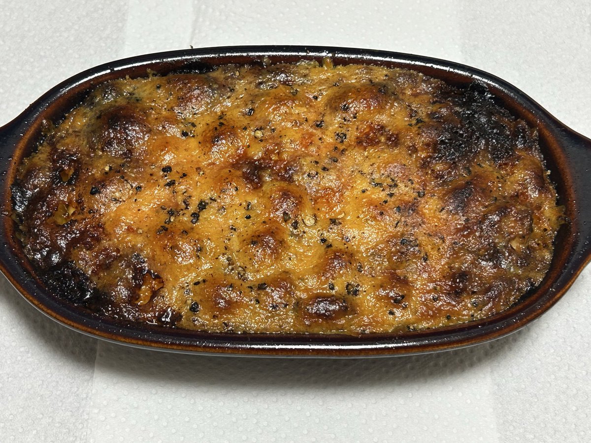 Serie_D's tweet photo. 鯖缶マヨチー焼き。
焦がした😢 https://t.co/BUO6tLB1g3