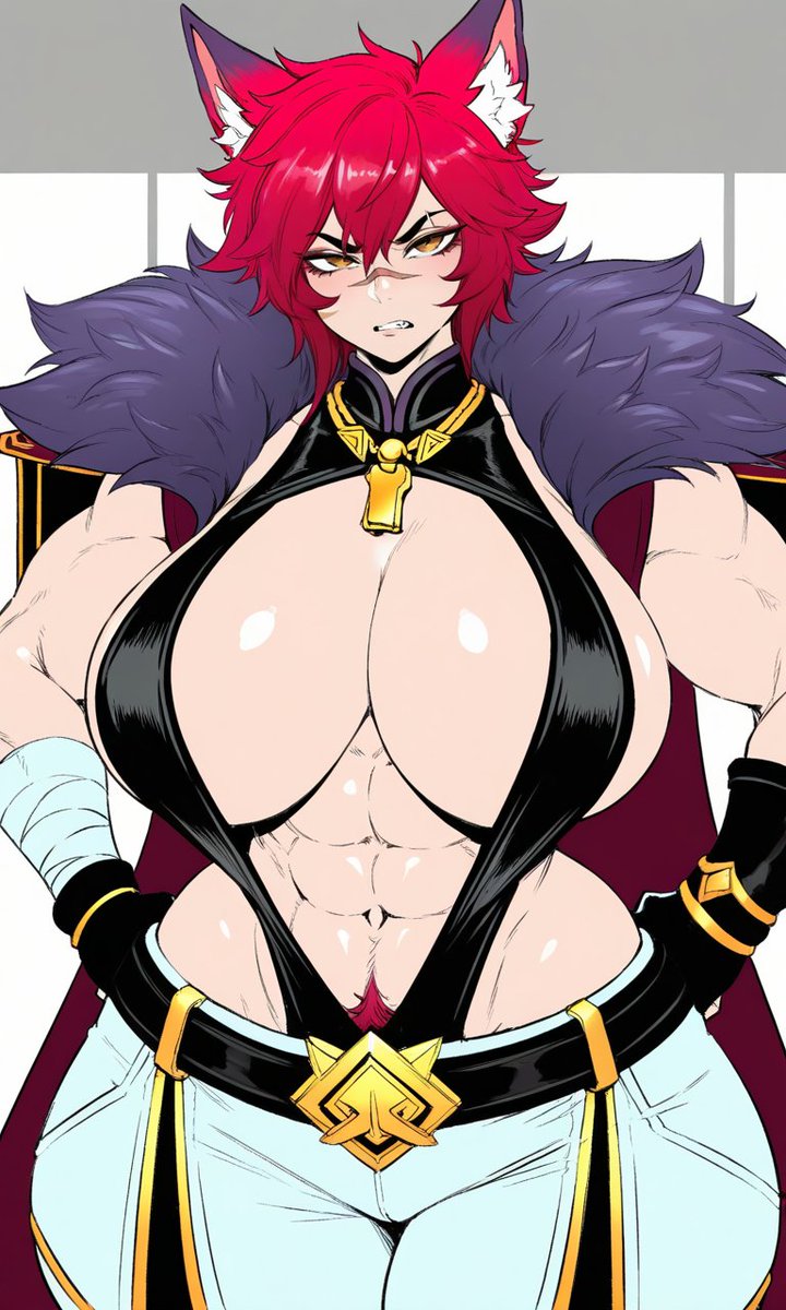Camavor_Queen's tweet photo. —Demonios, todas mis camisas están rotas; ahora debo usar esta porquería de aquí. Solo espero que la gente no me vea raro en la arena mientras uso esta cosa.

-Spoilers: Todos tuvieron la vista pegada a la jefa en cada momento.- https://t.co/3QSJ9mslXh