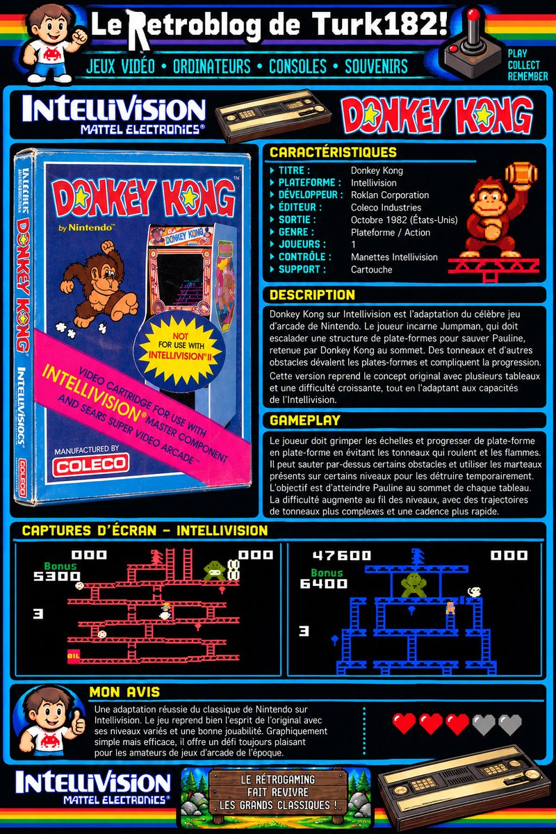 turk182es's tweet photo. Encore une belle rentrée mais pour ma #Intellivision cette fois 😍
Bon vendredi les amis !
#Retroblog #Retro #Retrogaming #Retrogames #retrogamers #RetroComputer #Oldies #Vintage #8Bits #Jeuxvideo #Videogames https://t.co/TGjK5nwYiH
