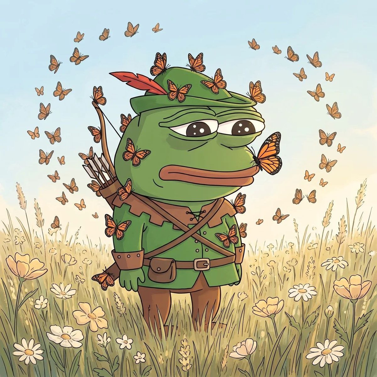RobinPepeCoin's tweet photo. Hold still https://t.co/kgBEXTp2m6