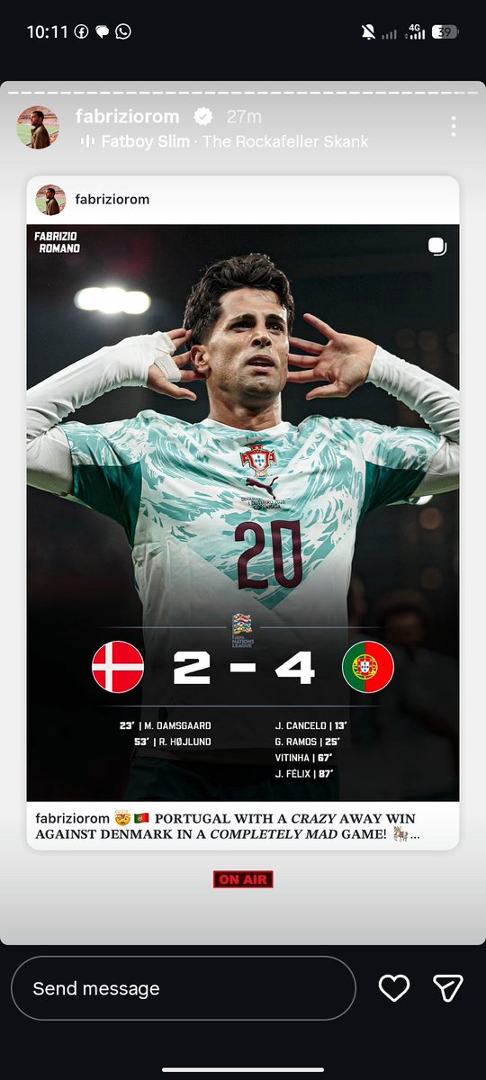 PaulJudevi6m's tweet photo. @FabrizioRomano Nice play Portugal,One beans spoil the rest https://t.co/Mp3rkuERtD