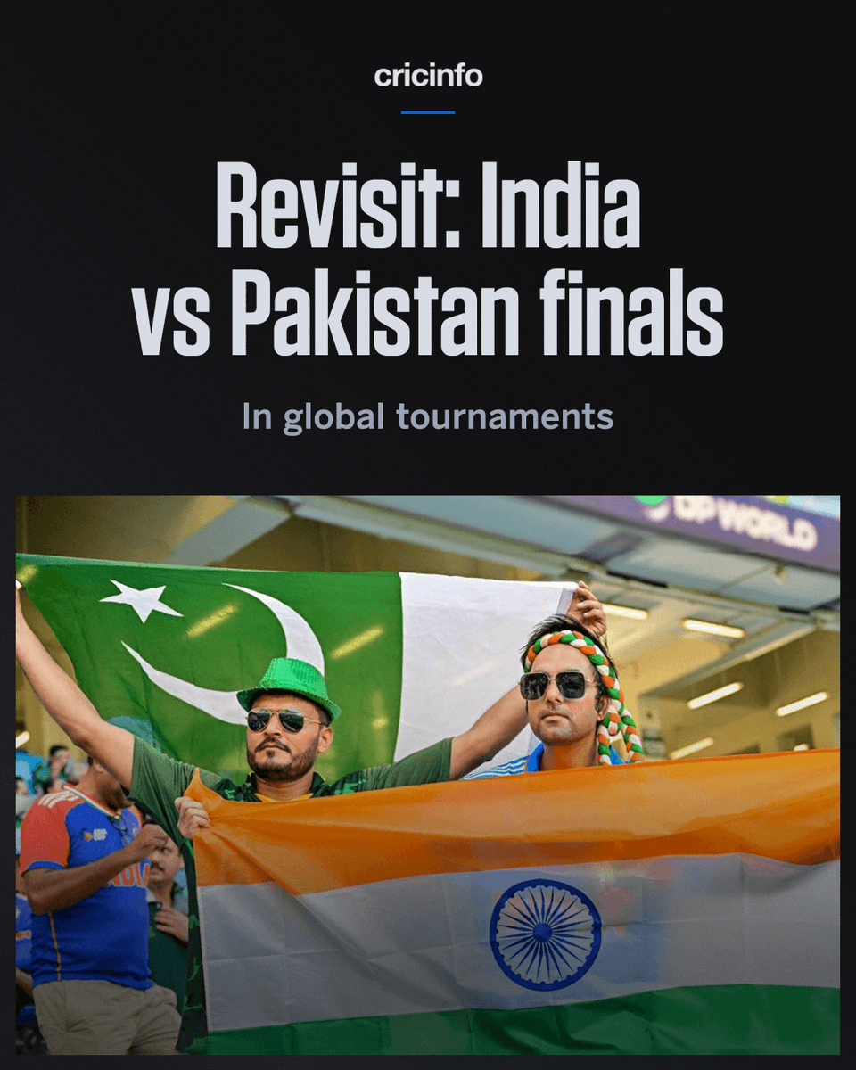 cricinfo's tweet photo. Nothing like an India vs Pakistan final 🍿 https://t.co/aAow0ektxF