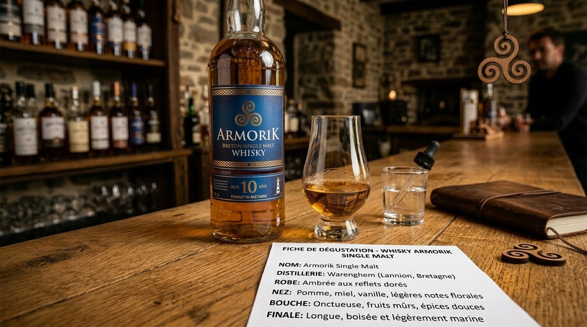 SucDrom's tweet photo. Le whisky #Armorik tire ses origines de la #Bretagne. Il s'agit historiquement du tout premier whisky single malt produit sur le territoire français. https://t.co/Mta2pzqdeS