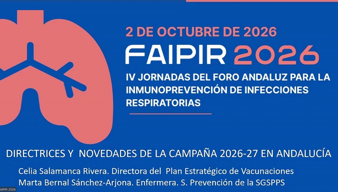 EASPsalud's tweet photo. MESA2 #FAIPIR26
1. Directrices y novedades de la campaña 2026-27 en Andalucía

Celia Salamanca Rivera y Marta Bernal Sánchez-Arjona. @Andavac_ https://t.co/zU4zvu7O96