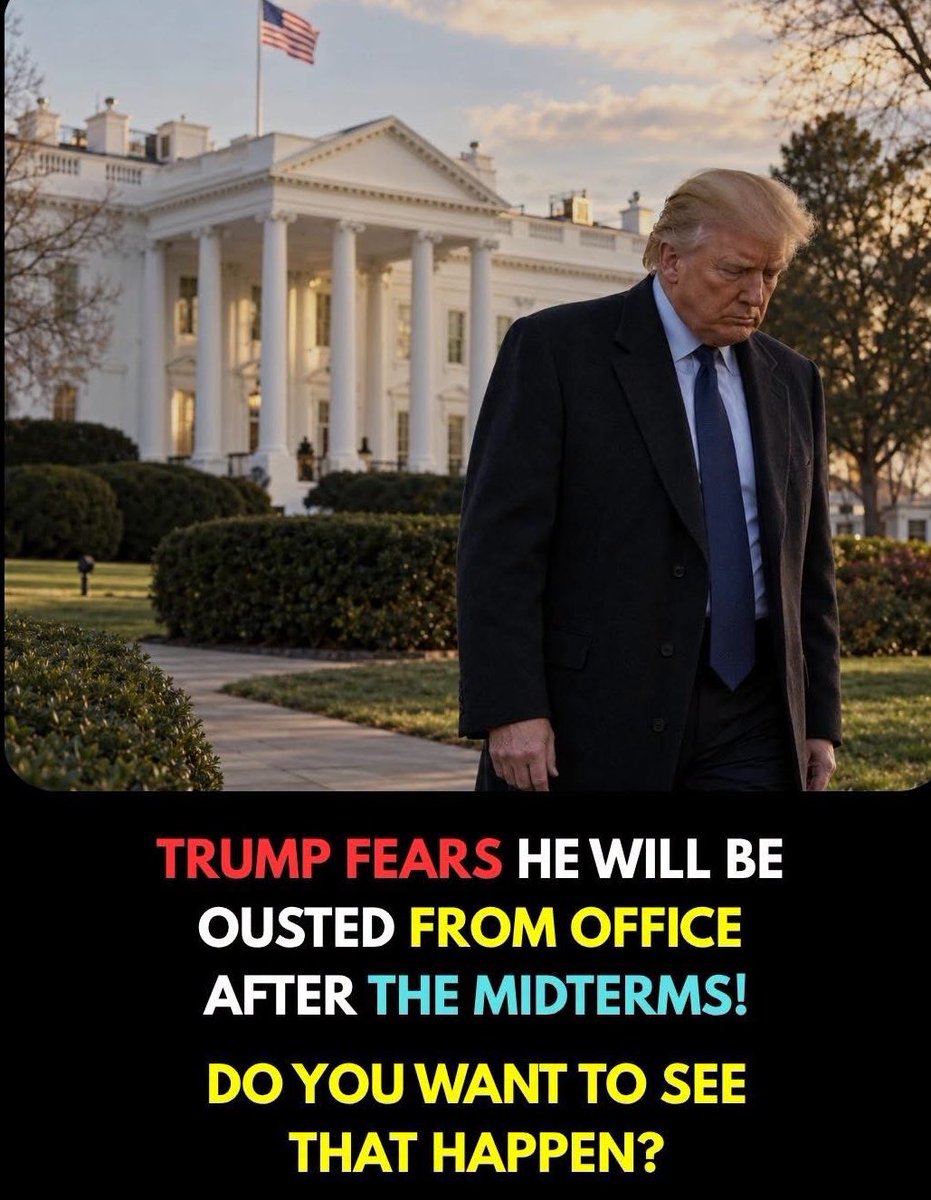 FloraLuzz_'s tweet photo. TRUMP FEARS HE WILL BE
OUSTED FROM OFFICE
AFTER THE MIDTERMS!
DO YOU WANT TO SEE THAT HAPPEN? https://t.co/hzyZwmpVNW