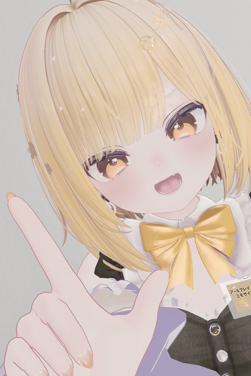 lkcha_vr's tweet photo. 人間ちゃんこんばんはꕀ  ͗ ͗
 アールグレイ- ミモザイエローだよ 

次回の営業日から、お店に来るのは事前抽選だけじゃなくなったみたい…！
ハカセの招待状が届かなくっても、当日チャレンジできるんだって~！！
今月は僕もお店当番だから、遊びに来てくれると嬉しいな 𓂃.◌𓈒𖡼𓂂 https://t.co/Ddqj6aNVHh