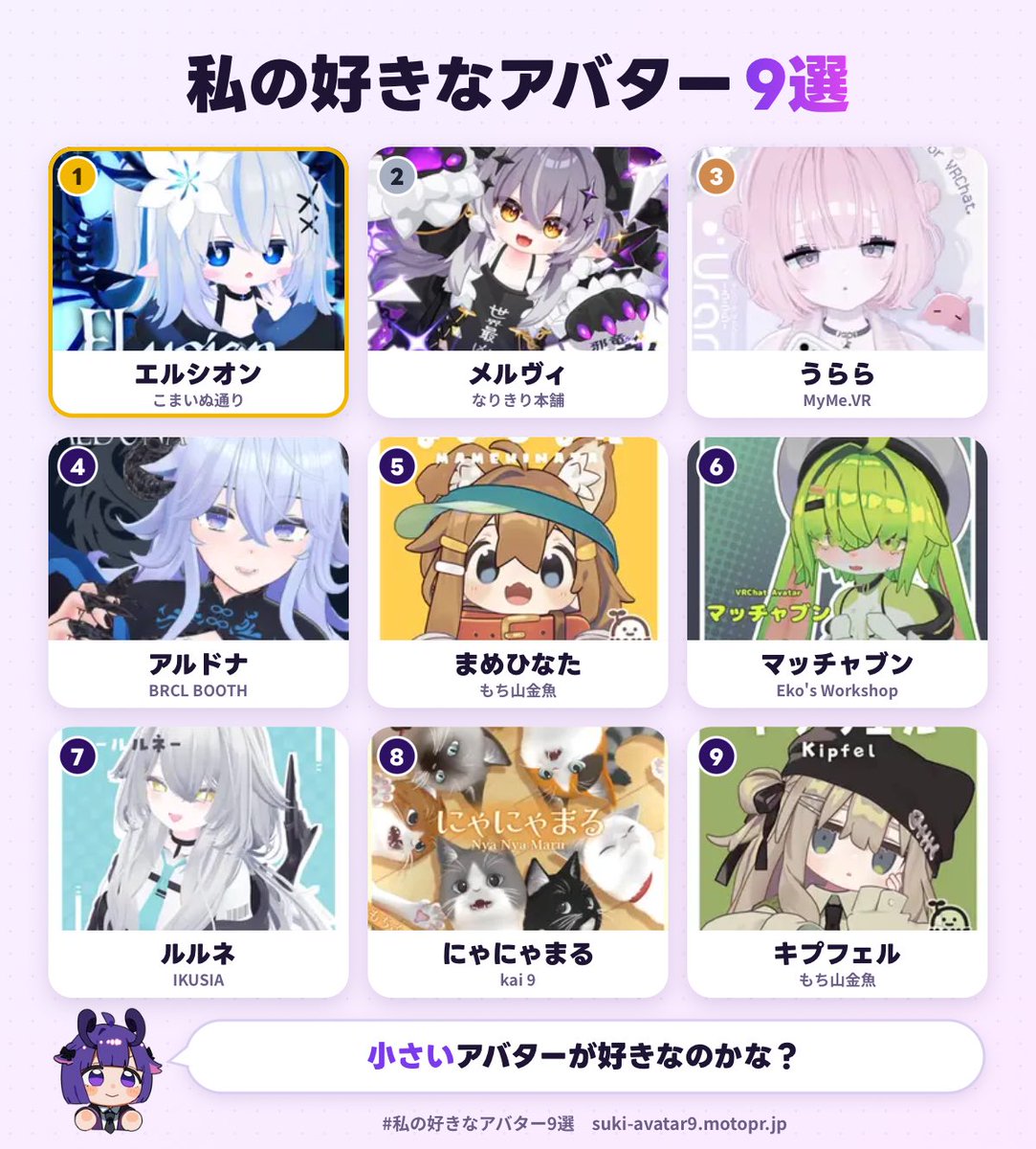 harukuro_VRC's tweet photo. 私の好きなアバター1位は、エルシオンでした！
あなたも好きなアバター9選を作ってみる▼
https://t.co/3Vwy9bUPvZ
#私の好きなアバター9選 https://t.co/ATdSWVErS2