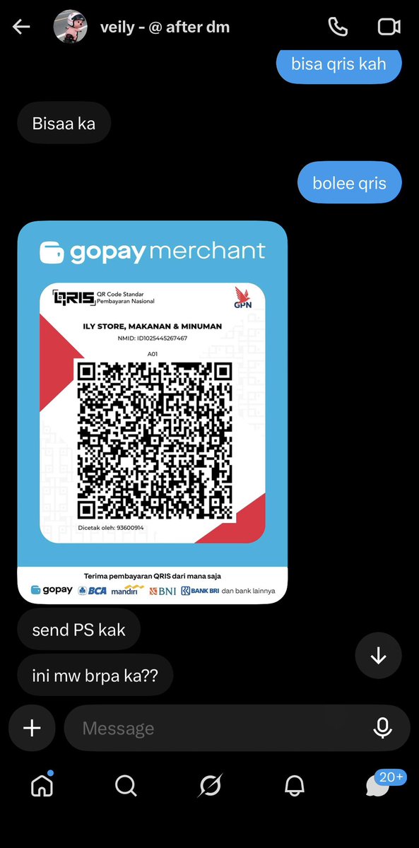 kinderjoeyssss's tweet photo. BEWARE SCAM‼️ tandain username sama qris nya guys td juga udah beberapa kali di spill disini ternyata doi chat aku juga😖 https://t.co/j0QcuBk8e1
