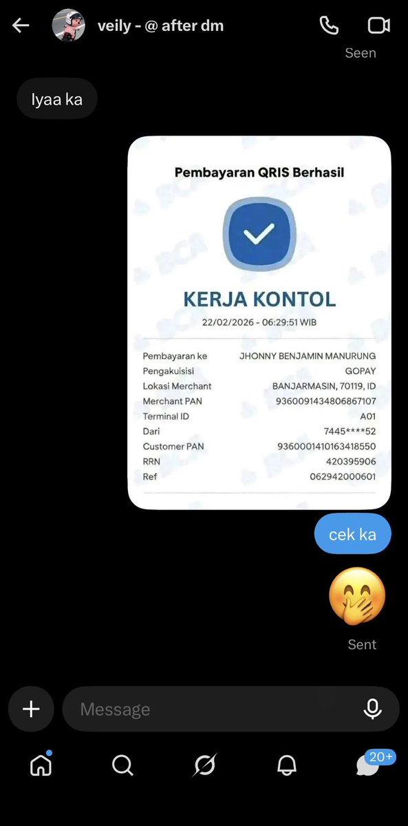 kinderjoeyssss's tweet photo. BEWARE SCAM‼️ tandain username sama qris nya guys td juga udah beberapa kali di spill disini ternyata doi chat aku juga😖 https://t.co/j0QcuBk8e1