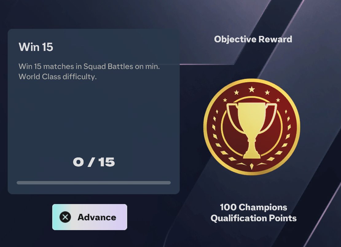 FUTWIZ's tweet photo. If you still need Champs Qualification Points you can get them from Squad Battles https://t.co/a1krcEC1HX