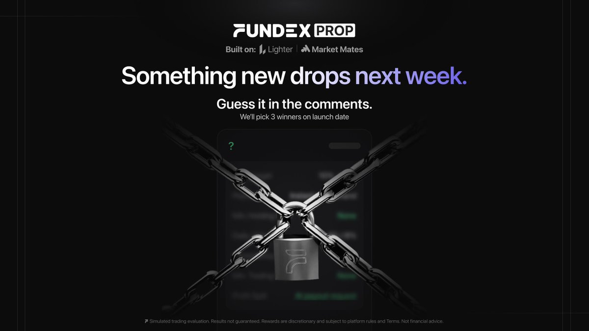 fundex's tweet photo. Guess what's coming next week 👀

Post it in the comments, 3 winners picked on launch day. https://t.co/pHO1hx6w6p