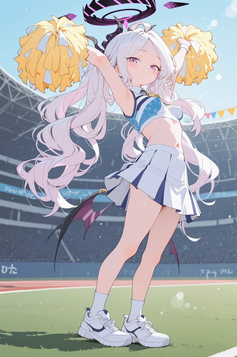 tomori_726's tweet photo. ツインテールのヒナ、チアガール 🫧

 #空崎ヒナ #AIイラスト #BlueArchive https://t.co/eTpo0OLpnj