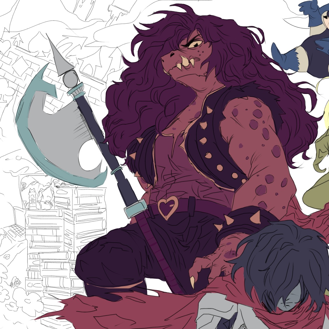 lan_lex15657's tweet photo. I really don’t want to fix her axe 🥹I’m going to die.
#deltaruneㅤㅤㅤ https://t.co/NleAGoahkX
