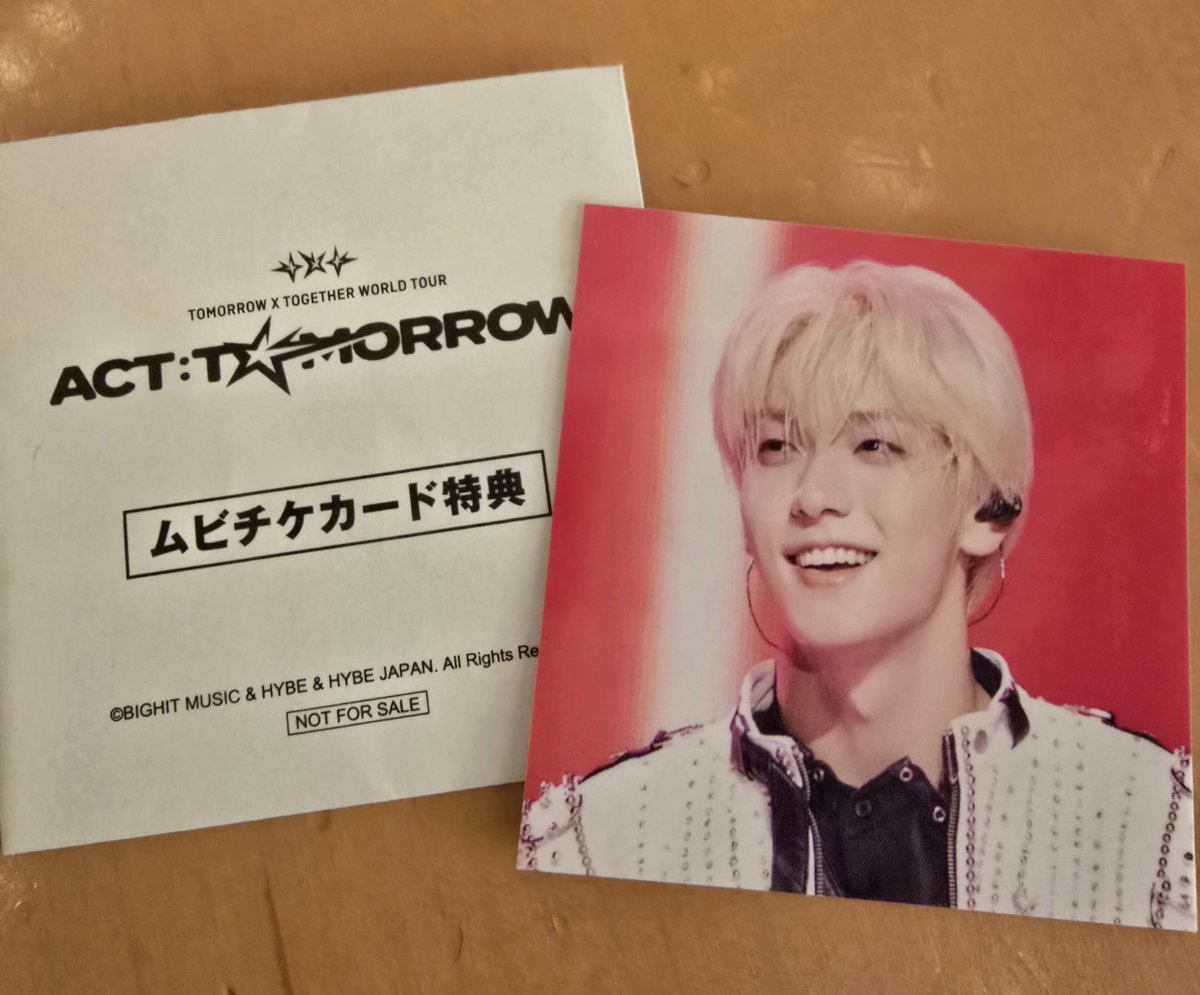 yucomjapan's tweet photo. HYBE CINE FEST 2026
TXT ACT: TOMORROW
ムビチケ 特典
オリジナルスマホステッカー交換

〈譲〉　スビン🐰
〈求〉　テヒョン🐿️

大阪での手渡し可能です！
郵送での交換も大丈夫ですので
お気軽にお声がけください🙇‍♀️

#ムビチケ特典
#TXT交換 https://t.co/vbEUA8mFPy