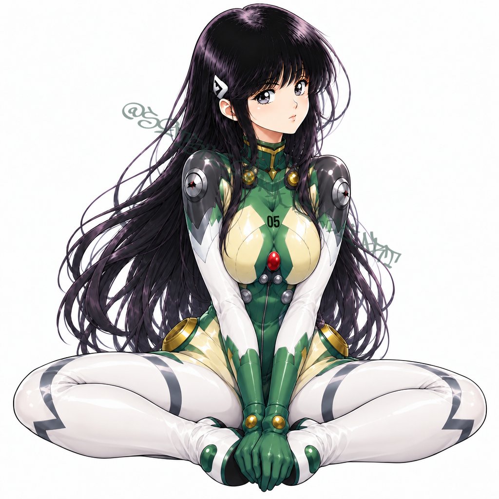 SETSUGEKKA_AI's tweet photo. #鮎川まどか 
#きまぐれオレンジロード
まどか⑮
真希波なMariのイラストリアス仮設5号機
基本ポーズと追加一枚(あぐら)
今日はポージングのモデル生成ばかりしていました
19時なので作業止め、ご飯食べます
SFW illustration https://t.co/b944qF9gpy