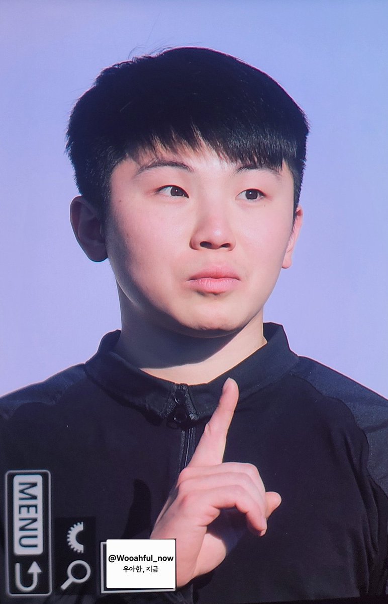 woozistars's tweet photo. this is cracking me up so bad he was absolutely horrified he did NOT expect wooahae chants to follow him here 😭😭😭 https://t.co/RAbVjhesTy