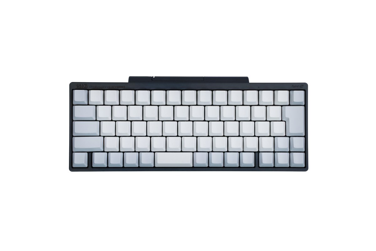 PFU_HHKB's tweet photo. 期間限定で、対象の「HHKB Professional HYBRID Type-S 日本語配列」をご購入いただいた方全員に、「キートップセット（白）日本語配列／無刻印」をプレゼント中です。好きなキーだけ交換してアクセントにしたり、思い切ってすべて無刻印にしたりして楽しめます。 https://t.co/ki6iZN7fxf