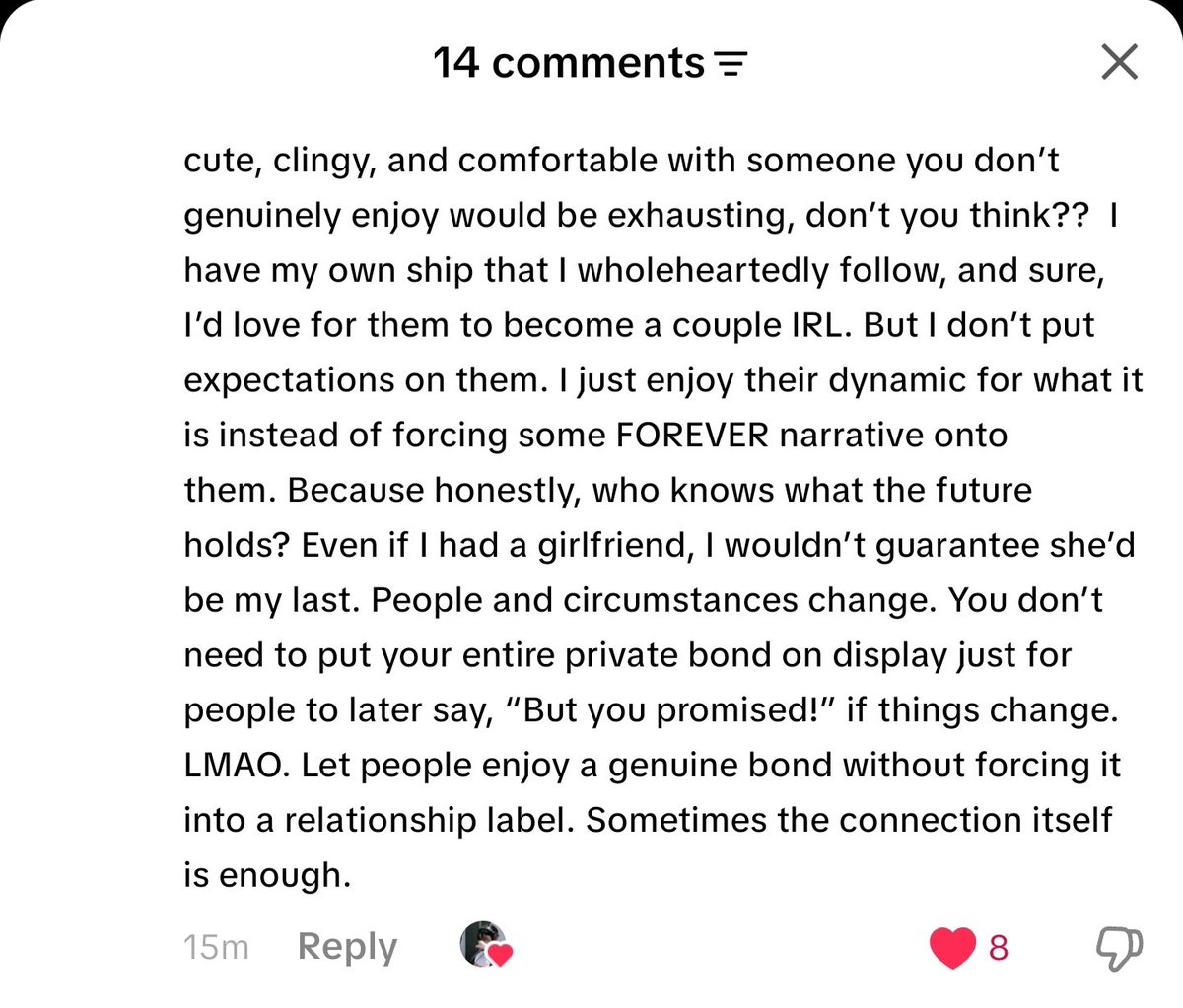 enamormaya's tweet photo. The way this person in comment understands &amp; appreciates EBs bond without tryin to define or label it feels incredibly genuine. I just wish EmiBonnie could read this &amp; realize how manyyyy of Anys love and support them simply for who they are, both on/off cam🥹
#EmiBonnie https://t.co/s0PFCutsdG