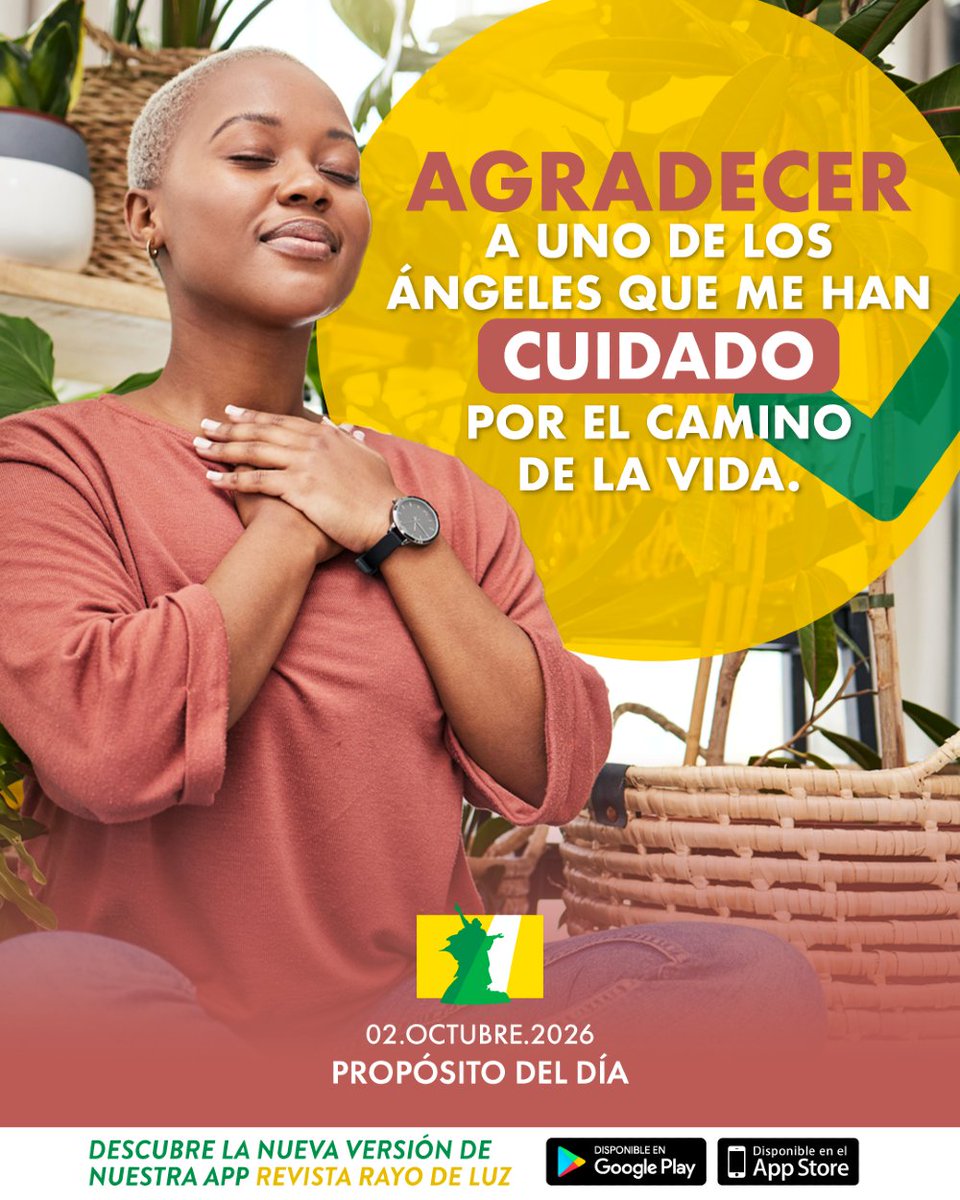 rayodeluzrd's tweet photo. 😌 Hoy quiero agradecer por ese 🪽 ángel que ha estado cerca en momentos importantes, recordándome que nunca camino completamente solo y que el amor 💚💛de Dios también se hace visible en quienes pone a mi lado. 
 
#PropositodelDia #RevistaRDL #RayodeLuz https://t.co/ZUJaAbkDOD
