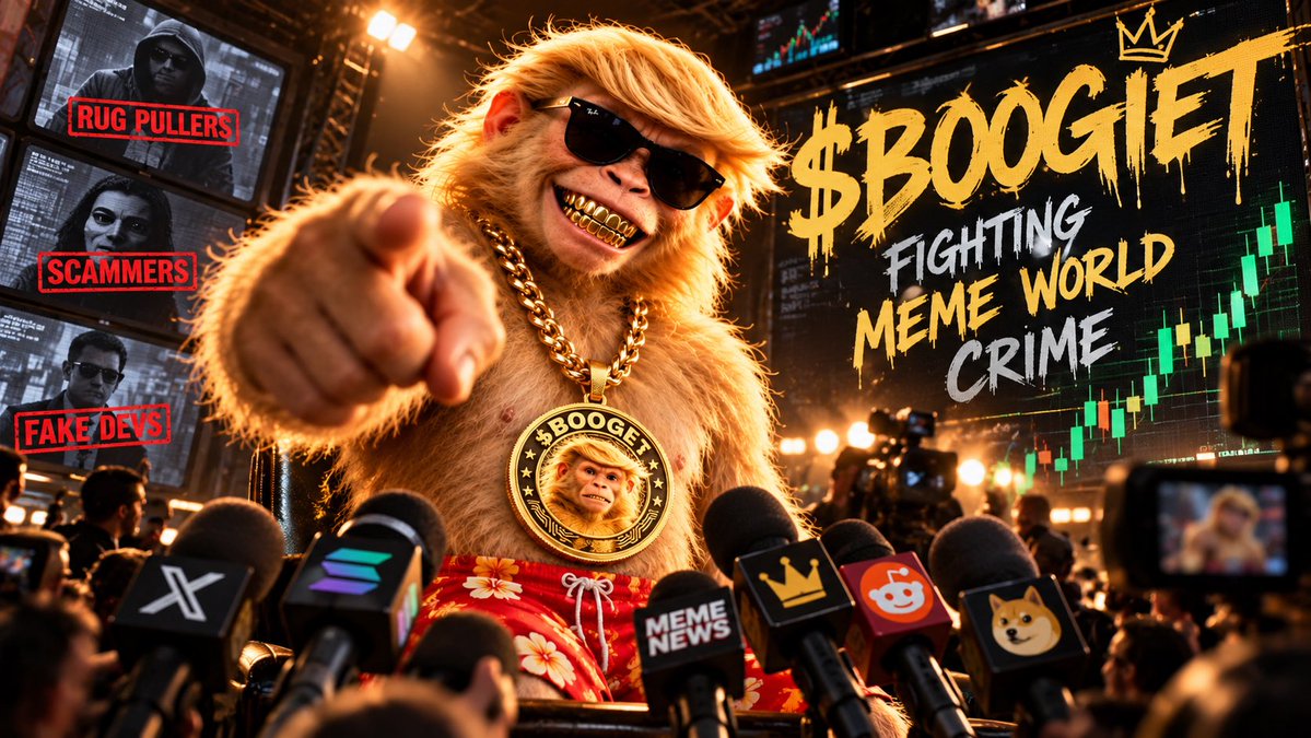 CrayolaSnacker's tweet photo. $BOOGIET

Not another coin begging for a pump. We’re building a character, a story and a community around one mission: fight Meme World crime.

Rug pullers. Scammers. Fake devs. BOOGIET is coming for all of them.

Give us the spotlight. We’ll give you something worth watching.

CA: CUnamo88zbYTRtS55Nawy23PWxBa5W1A7SQGcynzmoon