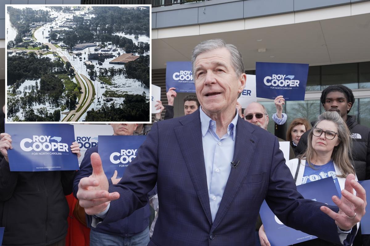 nypost's tweet photo. Roy Cooper steered $100M in NC disaster relief to low-income housing as hurricane victims went without homes https://t.co/eGaEMsYNTy https://t.co/YaMorR57Mb