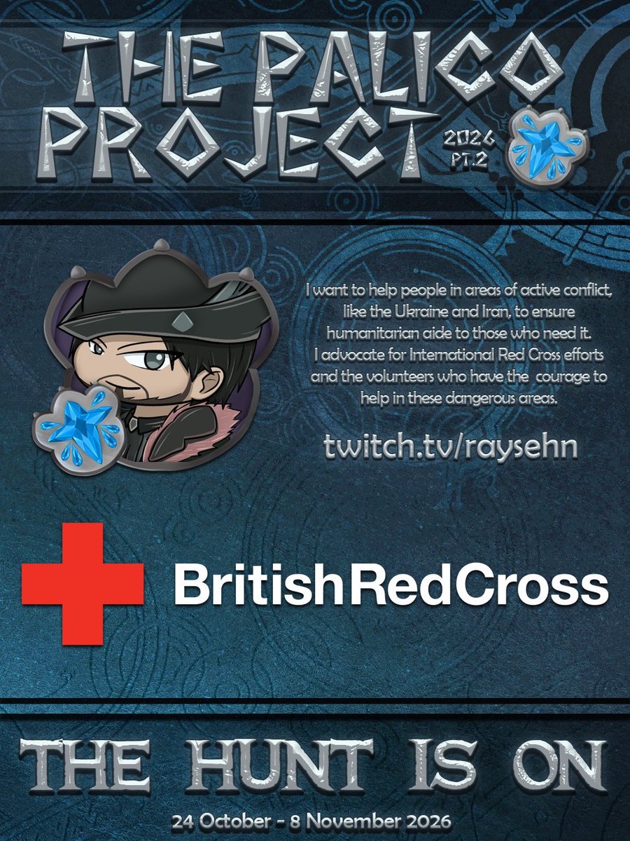 PalicoProject's tweet photo. The life of a hunter is dangerous, but not more dangerous than the brave volunteers who render medical aide and humanitarian relief in areas of conflict! 

Join guildmaster @Raysehn in this leg of the #PalicoProject to support fundraising for the @BritishRedCross https://t.co/ciiWbBugl0