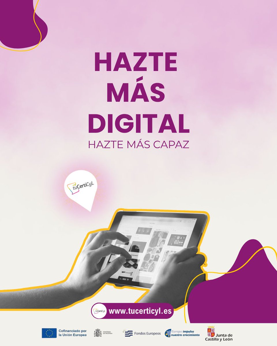 cyldigital's tweet photo. 💻 Con TuCertiCyL puedes acreditar tus competencias digitales y demostrar de forma oficial tus conocimientos y habilidades en el entorno digital. 🎓✨

👉 Descubre más en https://t.co/4i766Saioa

#TuCertiCyL #RIS3CyL #FEDER https://t.co/n6FDK0TVhY
