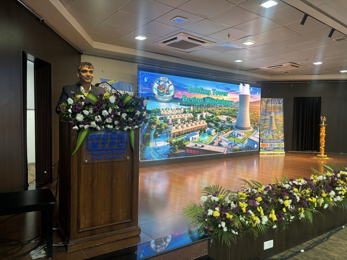 AnkitVerma03's tweet photo. NTPC's Cooling Tower Design Workshop 2026 brought together designers, OEM experts & engineers from India, Italy, Belgium & South Africa to drive safer, more reliable, and efficient plant design. #NTPC #EngineeringExcellence https://t.co/R3xXQixzxo