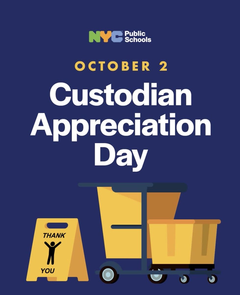 KristyDeLaCru15's tweet photo. Thinking of all our @CSD_4 custodians &amp; their teams! Thanks for everything you for the sake of our children, staff, &amp; families! We appreciate you! @NYCSchools https://t.co/UAQhW8NtTr