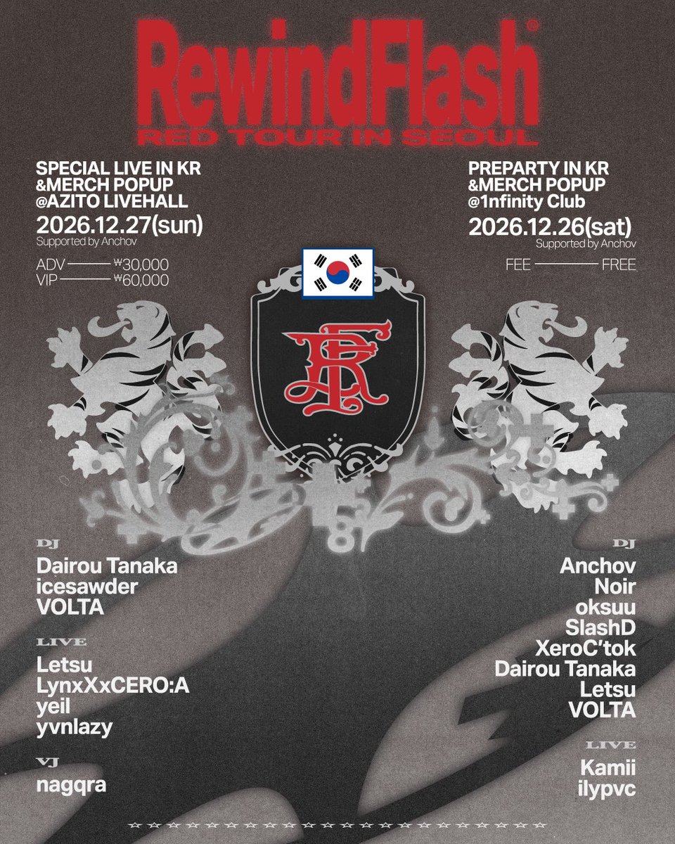 volta342's tweet photo. RewindFlash RED TOUR 2026
TOKYO - SEOUL 日韓 https://t.co/GdOhKMEuwF