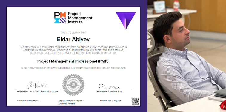 pmacademypm's tweet photo. 919th PMP certificate by @pmacademypm
Eldar Abiyev cleared PMP exam
#pmacademy #PMP #pmpexambaku #PMPExamPrep #PMPExam #pmpbaku #projectmanagementbaku #projectmanagementazerbaijan #pmpmentor #project #ProjectManagement #ProjectManager https://t.co/OstjVAYYm8