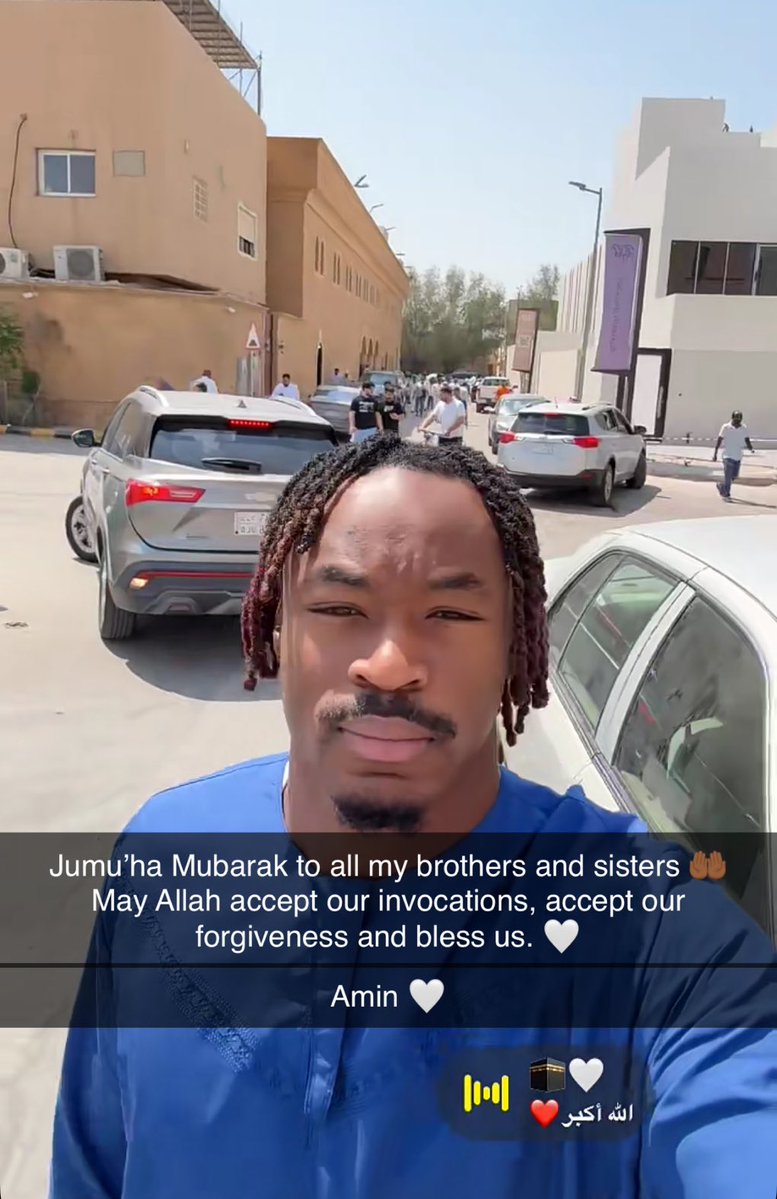 Nawaf_STATS's tweet photo. 🚨⚠️ سيماكان عبر (IG) :

جمعة مباركة لكل إخواني وأخواتي

تقبل الله دعاءنا، وتقبل استغفارنا وبارك لنا https://t.co/fWz8Sa4o7g