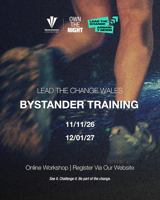 WelshAthletics's tweet photo. Ever wanted to speak up but didn’t know how?
Join our FREE 2-hour introductory bystander training and learn practical ways to challenge harmful behaviour, support others and be a better ally.
🔗https://t.co/4iBY2HIdq9
#BeTheLight #OwnTheNight https://t.co/hiVTD5c0KI