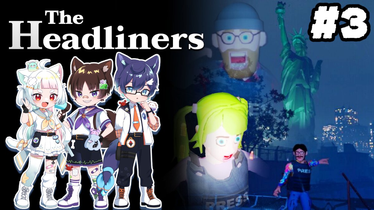 Ponjushi's tweet photo. ぽんジュ～ル！🌊

動画投稿しました！

写真を撮って金を稼ぐゲーム【The Headliners】パート3です！

▼動画はこちら
恐竜と出会う※爆音注意
https://t.co/aMiGSGSzBF

#ぽんこつ三獣士 #TheHeadliners https://t.co/rICF5Bn0Db