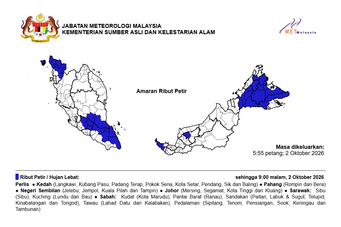 metmalaysia's tweet photo. AMARAN RIBUT PETIR. ⛈⛈⛈

#ributpetirmetmalaysia 
#metmalaysia
#NRES
#MalaysiaMadani https://t.co/vjG6g1fQzN