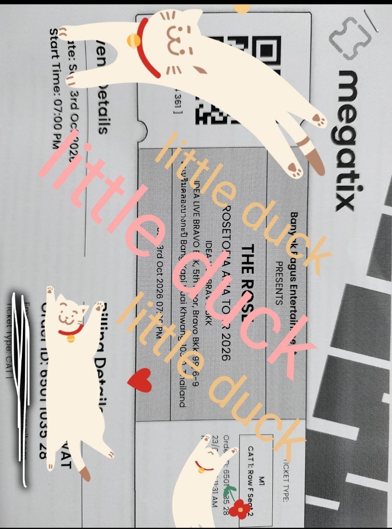 LittleDuck5672's tweet photo. ปล่อยบัตรนั่งเดอะโรส โซนM1 ค่ะ ราคา3000฿ ราคาลดได้อีกนิดหน่อยค่ะ  สนใจ dm  
#TheRose #TheRoseTOUR2026 
#ROSETOPIA_in_Bangkok
#ROSETOPIA https://t.co/jW9Ad4la47