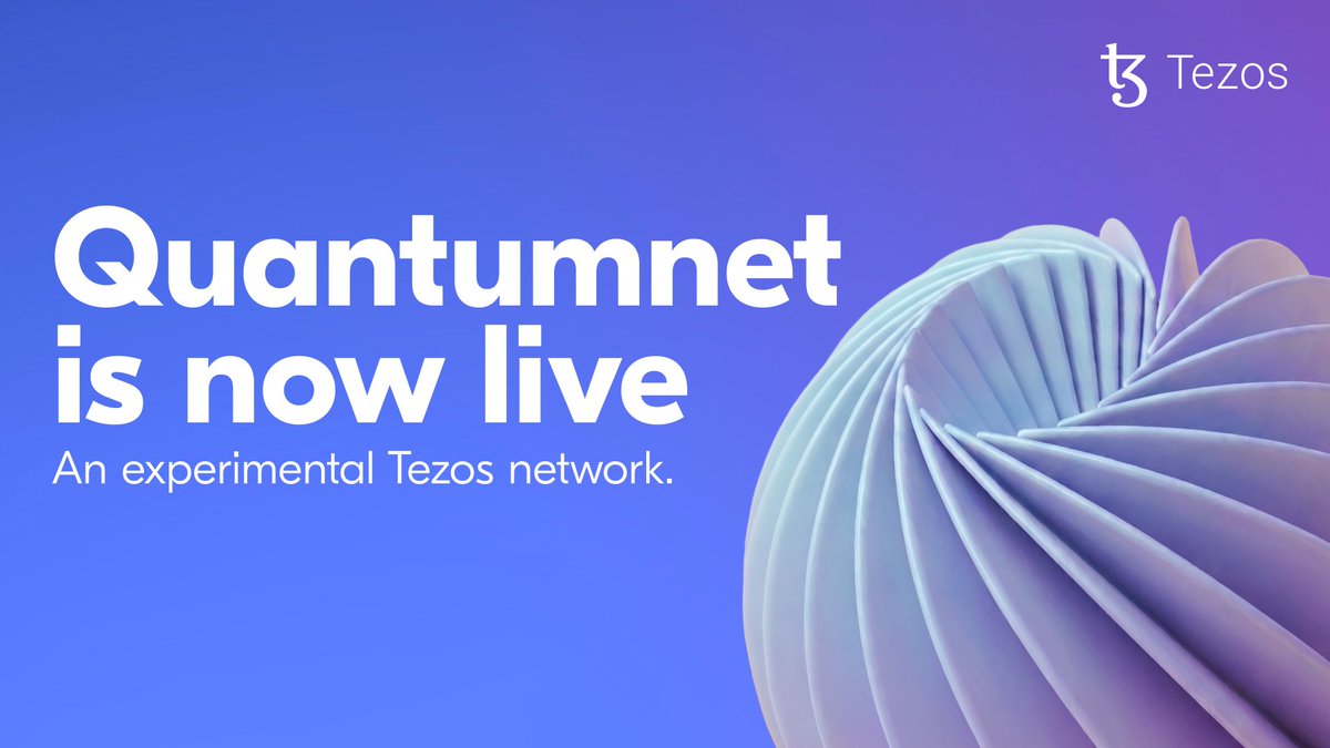tezos's tweet photo. ⚙️ Quantumnet is now live: an experimental Tezos network with post-quantum consensus, manager keys and DAL.

Eagle-eyed bakers may notice: an XMSS key signs a finite number of times. Roughly three days of baking, then rotate.

Deep dive here ⬇️
https://t.co/SsMKOXktKs https://t.co/ckjgfdbQgf