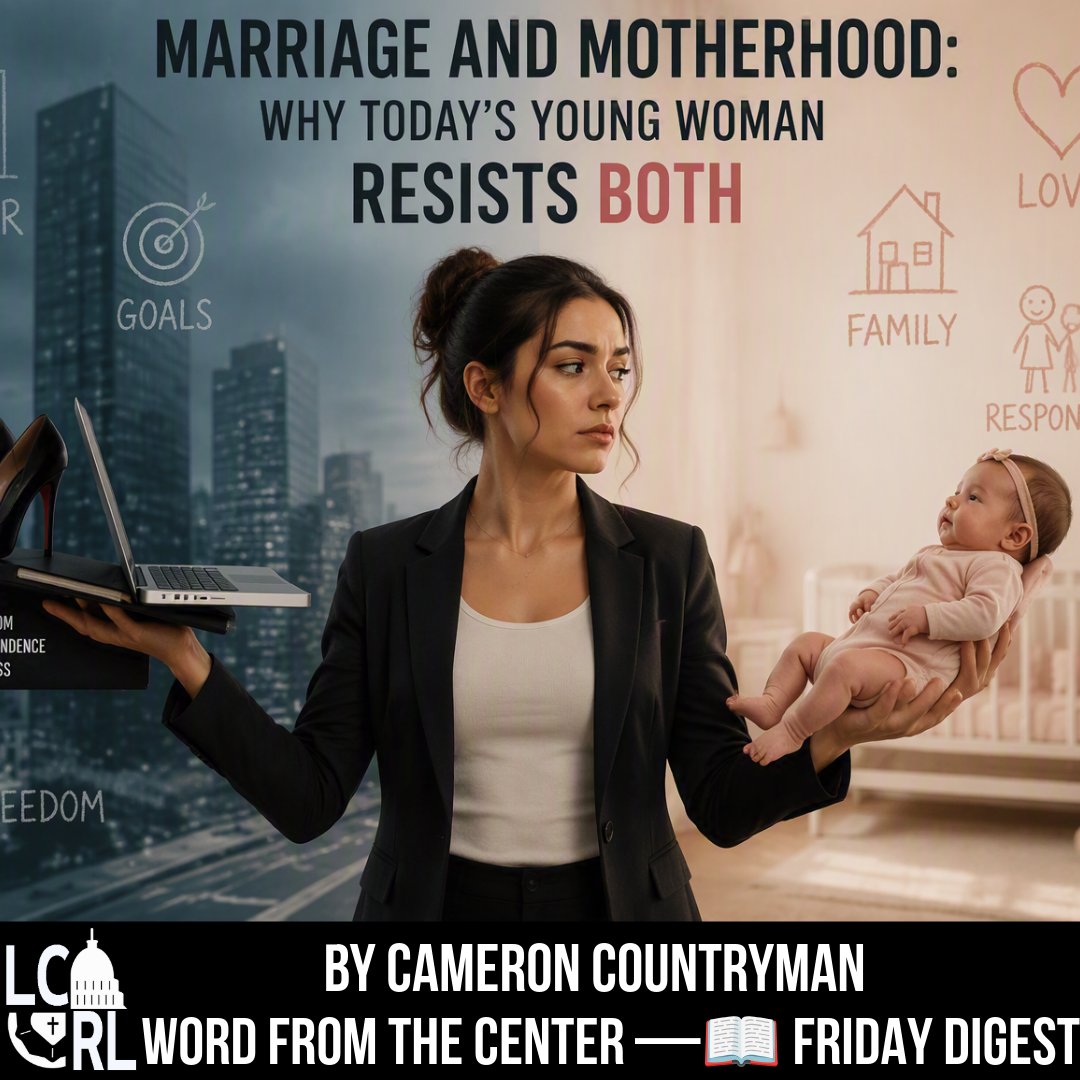 LCRLFreedom's tweet photo. π WORD FROM THE CENTER β FRIDAY DIGEST
Marriage and Motherhood:
Why Todayβs Young Woman Resists Both
by Cameron Countryman
π Read more: https://t.co/dLU4DZJlFf
#lutheranchurch #fridaydigest #lcrlfreedom https://t.co/3amOTo4LNV