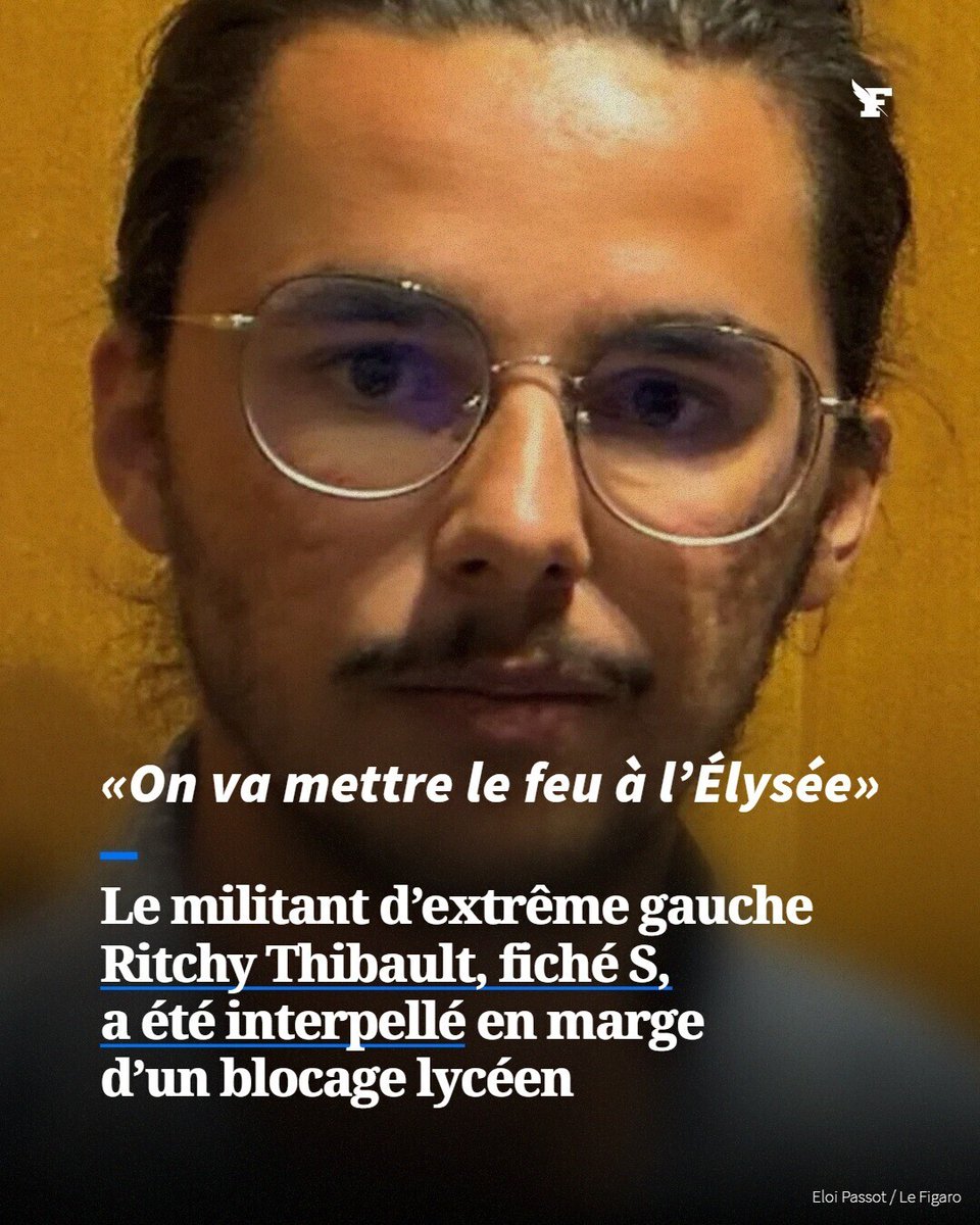Le_Figaro's tweet photo. Ancien collaborateur parlementaire de la députée LFI Ersilia Soudais, Ritchy Thibault était sous contrôle judiciaire, avec interdiction de participer à une manifestation. Il a été placé en garde à vue. →https://t.co/9UkWmvxWa7 https://t.co/7pcrQtam2K