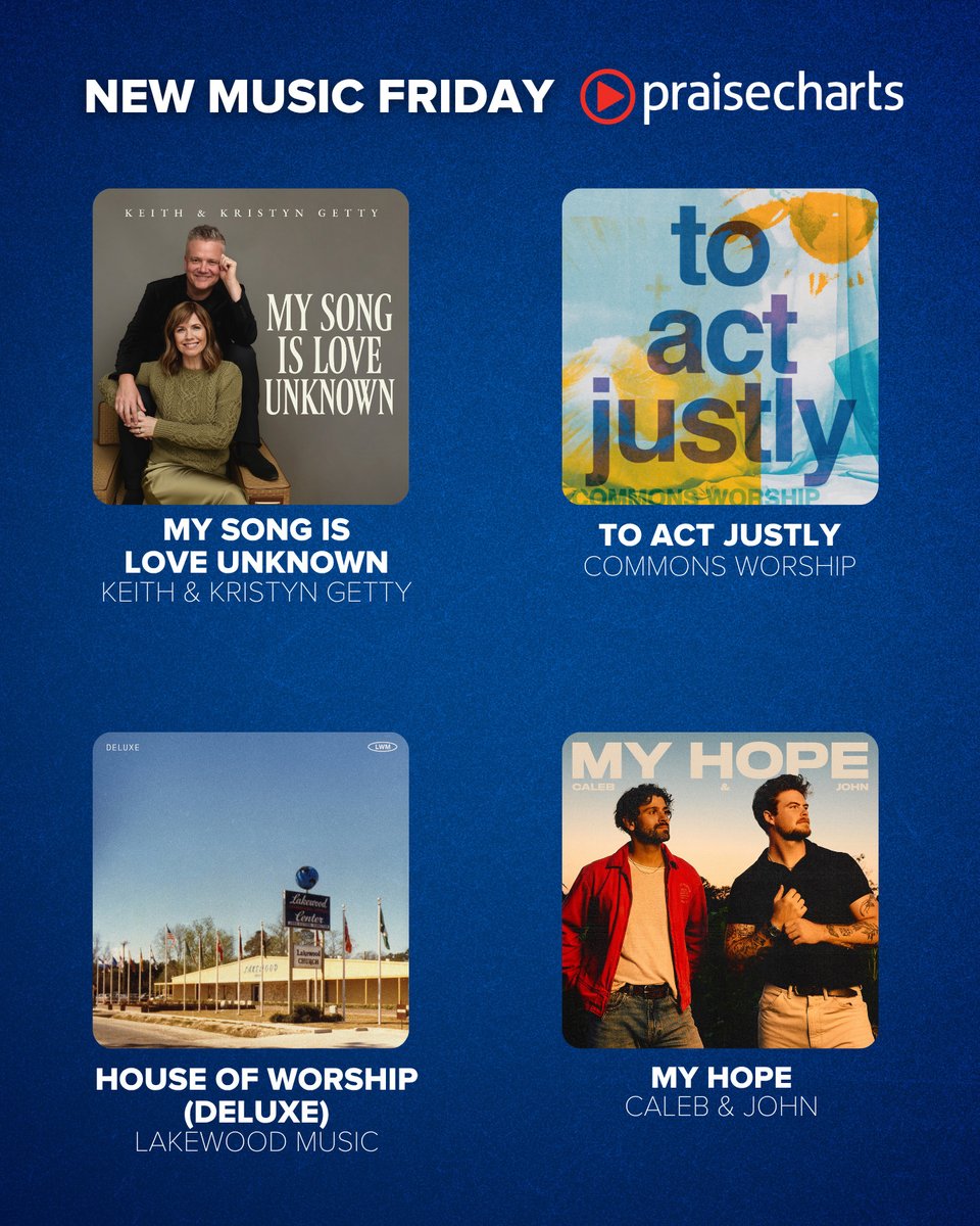 praisecharts's tweet photo. 🎧 NEW MUSIC FRIDAY

Your Sunday setlist might be hiding in here.

Fresh worship songs just dropped—and we’ve pulled together the new releases worth hearing, learning, and leading.
https://t.co/HKZx6HCiik

#newmusicfriday #PraiseCharts #worship #worshipleader https://t.co/tl6wHfMTpG