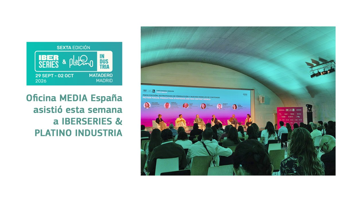 OficinaMEDIAEs's tweet photo. Esta semana estuvimos asistiendo un año más a @iberseries_pi, principal punto de encuentro internacional para profesionales del sector audiovisual iberoamericano.

#Iberseries #IberseriesyPlatinoIndustria #somosaudiovisual https://t.co/XbA9VmvYVw