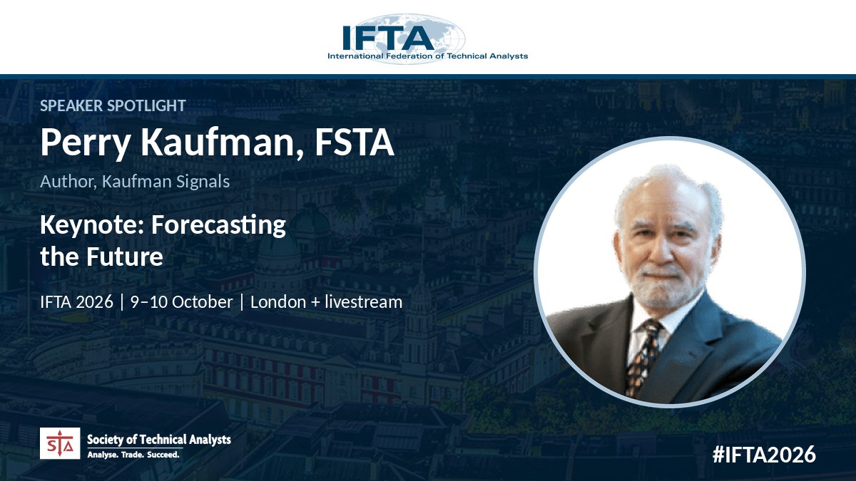 STA_ORG's tweet photo. Covid. Perry Kaufman, FSTA, traded through them all.
Hear his keynote, "Forecasting the Future", at #IFTA2026.
9–10 Oct | London + livestream
https://t.co/2cu7x0SkwI
Not trading advice, DYOR. https://t.co/IAlKVOd8KE