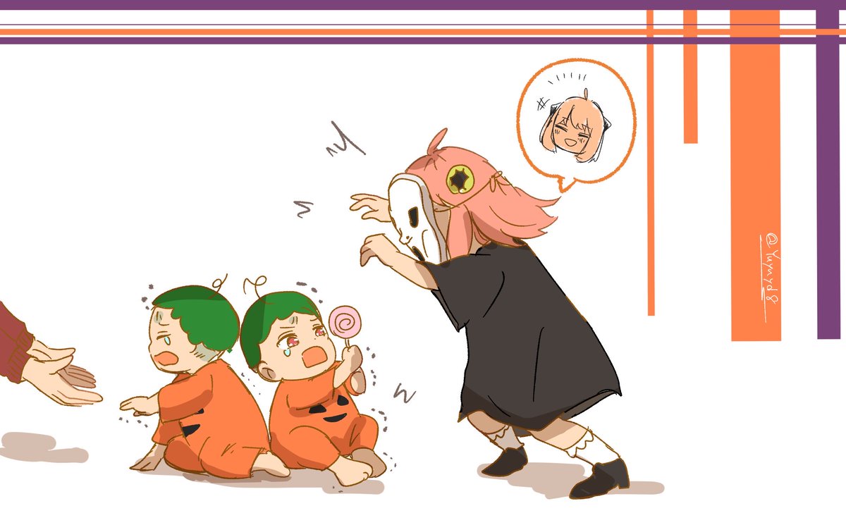 Yuyuyd8's tweet photo. ちょっと早いけどはろうぃん〜🎃
子捏造注意⚠️ https://t.co/n44DiV063y