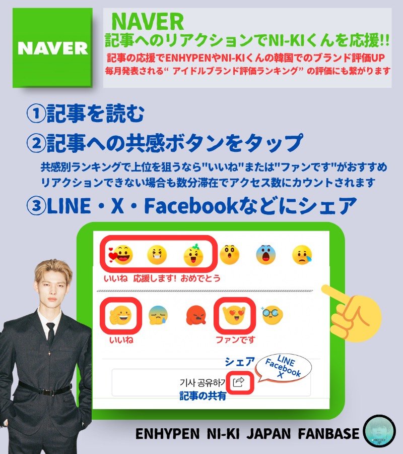 Nikitties_JP's tweet photo. [記事🐥📝]

ENHYPEN NI-KI
"韓国語で寝言も…
日本語・韓国語、どちらも楽"

🔗https://t.co/Y7hScGN4XV

JAYくん・JAKEくん・NI-KIくん出演
先程公開されたZip Daesung 📺
ニキくんに関する記事がNAVERにアップ

－記事一部抜粋－

普段、家では映画を見たりゲームを楽しんだりするというNI-KIは、主にアメリカやイギリスの映画を見ると明かした。
日本人メンバーであるNI-KIは、勉強のために字幕を韓国語に設定して映画を見ていると告白し、出演者たちを驚かせた。また、英語を韓国語で勉強しているというNI-KIは
「とても幼い頃に韓国に来たので、難しい日本語の単語を知らない」
と打ち明けた。
これに対し、メンバーのJAYは、NI-KIの韓国語の実力について、外国人アイドルのメンバーの中でも3本の指に入るほどだろうと話し、誇らしそうな様子を見せた。
さらに、NI-KIは「日本語と韓国語では、どちらのほうが使いやすい？」と聞かれると、
「今はどちらも同じくらい」と答えた。そして、なんと寝言も韓国語で言ったことがあると明かし、周囲を驚かせた。

記事へのポジティブなリアクションをぜひお願いします！

#ENHYPEN #NI_KI
@ENHYPEN_members