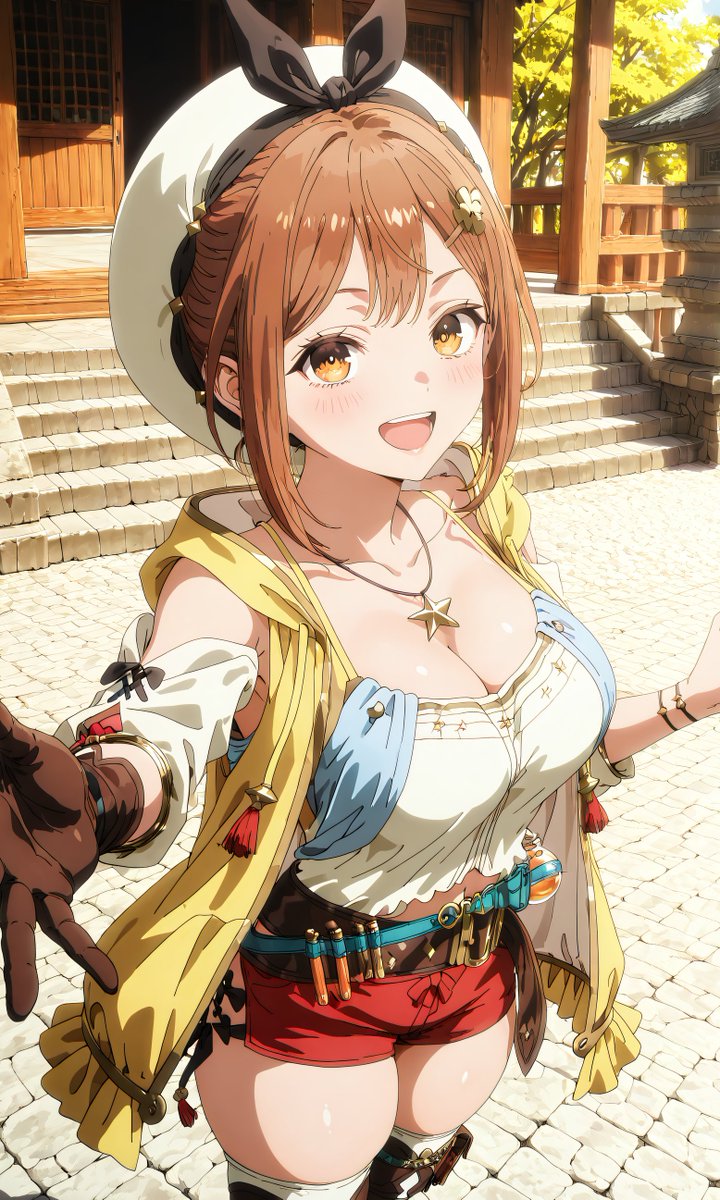 nametakeabcdefg's tweet photo. ライザちゃん！ #ライザのアトリエ #ライザAI #ライザ #ryza reisalin stout SFW 秋のおさんぽ https://t.co/efyWcTjfNZ